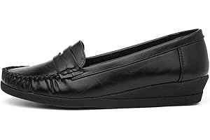 SOFT-LITES. Softlites Womens Black Moccasin Loafer Shoe