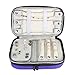 Produktbild Luxja Schmuck Aufbewahrung, Reise Schmuckkästchen, Schmucktasche für Reisen, Doppelschicht Schmuckrolle Schmuck Organisator für Ringe, Halsketten, Armbänder, Ohrringe, Lila