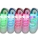 Produktbild fourHeart LED Schnürsenkel 5 Paar 3 Lichtmodi LED Blinklicht Leuchte Schuhbänder Schnürsenkel für Hip-hop Party Tanz Radsport Klub Disco Karneval Joggen Konzert Geburtstag Geschenk