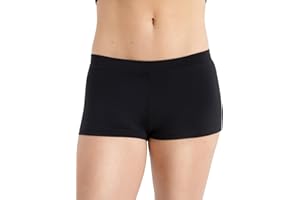 Capezio Boy Cut Low Rise Shorts, TB113 Mini Yoga Shorts for Women, Micro Short Activewear for Dance, Workouts, Gym, Exercise, Hot Pants
