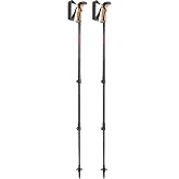 Leki Khumbu batonlar, koyu antrasit beyaz-kırmızı, 110-145 cm