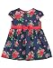 Beebay Infant-girl 100% Cotton Woven Rose Print Dress (D0716207203053_Navy_9-12 Months) RS.507.00