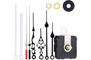 HABNI Meccanismo Orologio Movimento Meccanismo Orologio Da Parete Movimento Silenzioso Al Quarzo Con 3 Set Lancette Orologio Per Parti Riparazione Dell'Orologio Parete Sostituzione