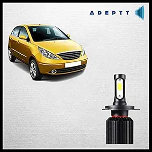 Adeptt H7 Super Bright Ultrawhite LED 6500K Headlight Bulbs H7 (White) for Tata Indica Grand/Vista