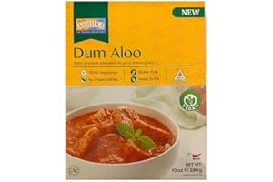 SARAS FLAVOURS OF ASIA Ashoka Dum Aloo - 280g (Pack of 10) - Authentic Indian Potato Curry | Ready-to-Eat | No Preservatives | Family Pack