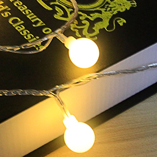 MIDWEC Wasserfeste IP44 Globus Lichterkette 10 M 100 LED 31V SICHER Spannung-8 Modi - 7