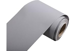 NB Self Adhesive Solid Color Frosted Wallpaper Border Stick Waterproof Wall Border Easy to Apply Kitchen Bathroom Tiles Sticker 4 x 196inch (Gray)