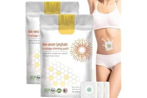 BAOPINLADY Bee Venom Patches,Bee Venom Lymphatic Drainage Patches,Bee Venom Lymphatic Drainage Patches for Women & Men (2Bags/20pcs)