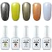 Gel Nail Polish, Belen 5PCS Kits Set Gelpolish Soak Off UV LED Gel Nail Polish Lacquer Salon Set 15ml #27