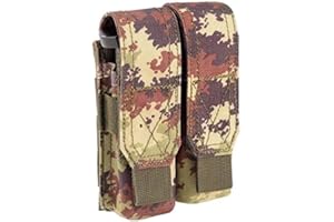 OUTAC Double Pistol Pouch Tasca Doppia Porta Caricatore 9MM VEGETATO Italiano OT-PM02/3 VI