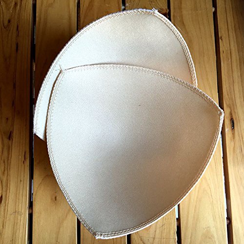 asentechuk® 2 Paar Frau Triangle Bademode BH Cup Pad-BH Zubehör Ersatz Schaumstoff Pad 13.5cm - 2