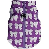 SAMGU Haustier-Katze Hundejacke Welpen Winter mantel jacke Kleidung Farbe lila Größe X-Small