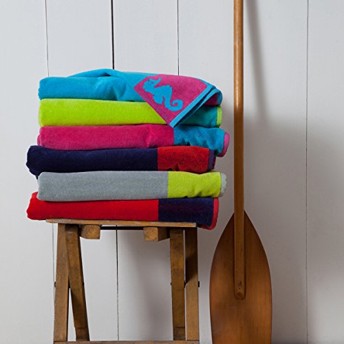 Seepferdchen Beach Handtuch, grau - 3
