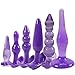 Produktbild ZYW-Sexspielzeug-Frauenvibrator CLQ 6 STÜCKE Anal Trainer Kit Butt Plugs Anfänger Set Medizinische Silikon Prostatamassager (Farbe : Purple)