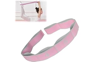 LYQNIHOB Fascia Elastica per Yoga con 8 Anelli, Accessori Fitness per Pilates, Ginnastica, Danza e Stretching Ideale per Tutti i Tipi di Allenamento e Esercizi Resistente e di Alta Qualità, 1pcs