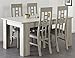 Produktbild Esstisch 155 x 101 cm ausziehbar mit Stühlen Portofino grey