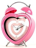 Nick and Ben Wecker Uhr Rosa Herz Damenuhr Kinderuhr