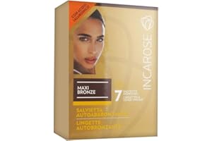 Di-Va Incarose Maxi Bronze Salviette Autoabbronzanti - Pacco da 7 pezzi x 80 g
