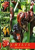 Chilis - Höllisch scharfe Früchtchen (Tischkalender 2019 DIN A5 hoch): Portraits von 12 verschiedenen, extra scharfen Chili Sorten (Monatskalender, 14 Seiten ) (CALVENDO Lifestyle) by