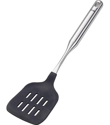 Fissler Essential/roestvrij stalen aardappelstamper (34 cm) handstamper, voor knollen en groenten, met ophangoog, vaatwasserbestendig