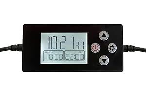 ‎M&M CAGE COMPANY HappyBird Digitale Zeitschaltuhr | Programmierbarer Timer, stufenweise Dimmfunktion | Speziell für Vogellampen | Besonders sanfte Lichtregulierung | Simuliert den natürlichen Sonnenaufgang/-untergang