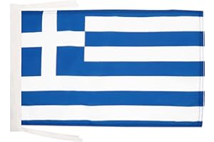 AZ FLAG - Flagge Griechenland - 45x30 cm Mit Kordel - Griechische Fahne 30 x 45 Cm - Flaggen