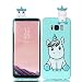 Produktbild Galaxy S8 Hülle, Carols Samsung Galaxy S8 (5,8 Zoll) Handyhülle , [Waschbär-Serie] Samsung Galaxy S8 (5,8 Zoll) Schutzhülle ,TPU Silikon Hülle / Case / Cover / Handytasche für Samsung Galaxy S8 (5,8 Zoll) ,Schützend/Weich/Ultra Hybrid/Schock Absorption/Kratzfest Backcover Handyhülle TPU Case für für Samsung Galaxy S8 (5,8 Zoll) - Grünes Einhorn