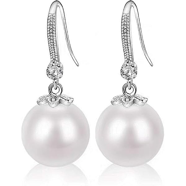 POPLYKE Orecchini a goccia in argento sterling 925 con fiore