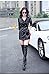Smile YKK Women Lapel Belt Faux Leather Locomotive Jacket Dust Coat Trench Coat Black M