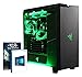 Price comparison product image Vibox Rainmaker 81 Gaming PC - with Warthunder Game Bundle, Windows 10 (4GHz Intel i7 Quad Core Processor, Nvidia Geforce GTX 970 Graphics Card, 240GB Solid State Drive, 3TB Hard Drive, 32GB RAM, NZXT H440 Black/Green LED Case)