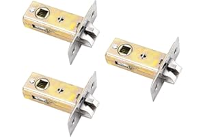BE-TOOL - 3 piezas de pestillo de puerta de acero inoxidable de calidad para uso con manijas de puerta de palanca