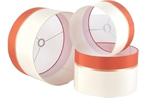 Abat-Jours À Deux Couleurs 40cm Terracotta Pour Lampes De Table suspension de Sol Pour Salon Chambre, E27 & E14 Max 60W Par Stella & Mag Creative