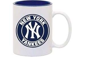 DEMA Taza oficial New York Yankee con dos tonos, accesorios de béisbol MLB