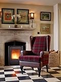 Stirling Tartan High Back Chair Orthopedic Fireside Arm Chair - 20