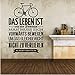 Price comparison product image CHENYUBO Sticker Das Leben Ist Wie Ein Fahrrad Vinyl Wall Stickers For Home Decoration
