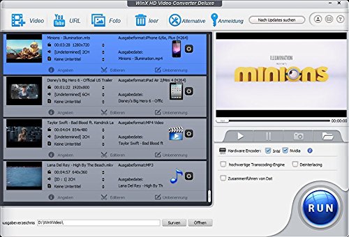 WinX HD Video Converter Deluxe - Socio oficial de DIGIARTY WinX DVD  Para descargar  sin CD   DVD 