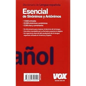 Diccionario Esencial de Sinónimos y Antónimos (Vox - Lengua Española - Diccionarios Generales)