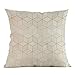 Produktbild Frimuoy-EU Kissenbezug, geometrischer Druck, einfacher Stil, Heimdekoration, Sofa, Taille, Überwurf, Kissenbezug, Baumwolle/Leinen, 45,7 x 45,7 cm, Fri-003, 18 x 18 inch