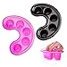 Premium Set of 2 Plastic Nail Art Manicure Acetone Resistant Nails Soaking Trays / Soakers In Pink And Black By VAGA