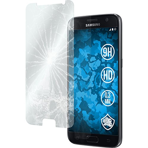 PhoneNatic Custodia Samsung Galaxy S7 Trasparente 2 X vetro blindato