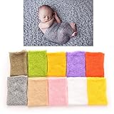 Smilucky 1 Pcs Newborn Baby Wrap Knitted Clothing Photography Props ,grey