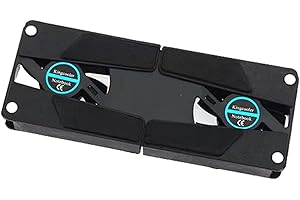Botiniv Laptop-Kühlkissen,Zusammenklappbarer Laptop-Kühler mit 2 Lüftern | Hitzeschutz-Laptop-Kühler, tragbarer Laptop-Lüfter mit USB-Anschluss