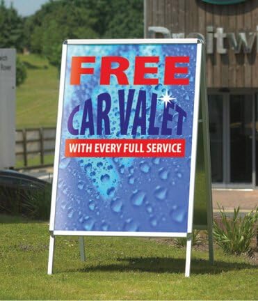 A2 A-Board Pavement Display Board Sign - Snap Frame