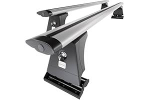 Mossa Portaequipajes de Techo adecuadas para Citroen Berlingo MK II Furgoneta (2008-2018) - baca para Coche - Barras para Techo de Coche - Aluminio Plata - Puntos de Montaje 2