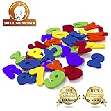 Badespielzeug – Bade Buchstaben und Zahlen mit Badezimmer Spielzeug Organizer. Das Beste Lehrreiche Badespielzeug mit Hochwertigem Badezimmer Spielzeug Organizer und Ungiftigen BPA-freuen Schaumstoff Buchstaben. Das Perfekte Geschenk! - 8