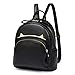 Produktbild AFCITY-bag Damen Rucksack, Frauen Rucksack Nette Katze Ohr Form wasserdichte PU Daypack Lässige Reise Outdoor-Shopping (Farbe: Schwarz) Für Jugendlich Mädchen