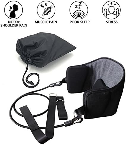 Neck And Neck Massager Cushion - Neck Massage Device With Hammock - Suspension Strap To Relieve Pain - Adjustable Length At Home