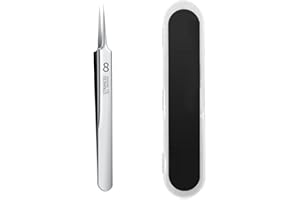 DONOONIS Pinzette di Precisione, Punti Neri Rimozione Pinzette in Acciaio Inox, Pinzetta Peli Incarniti per Acne Brufoli, Schiaccia Brufoli Professionali a Punta Pinzette