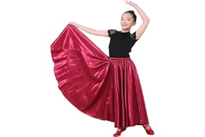 VNOEVW Girl's Satin Skirt Dance