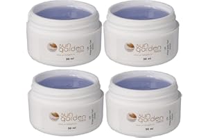 SUN GARDEN NAILS 4 x 30 ml UV Fibreglass Viola transparente - Linea Premium Gel - finitura, corporatura, adesivo con protezione giallastra